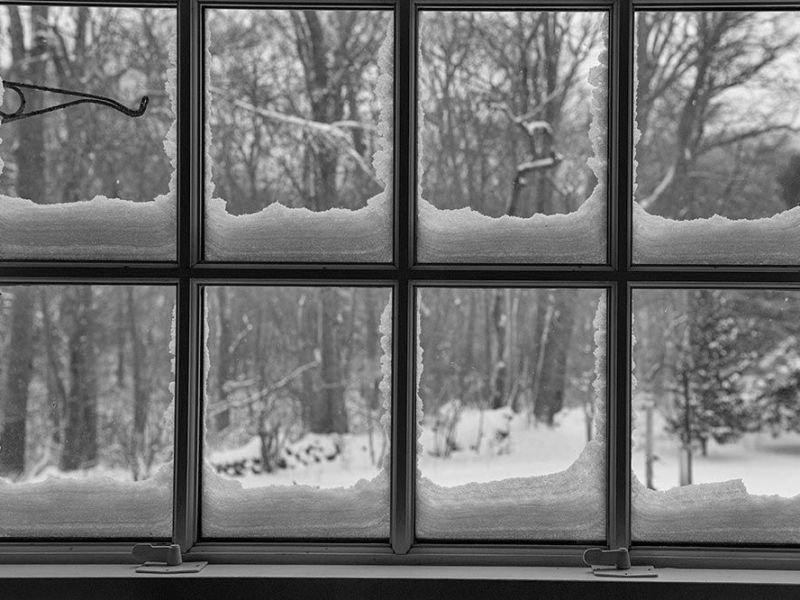 Two Windows To Seeing The First Snow Fall